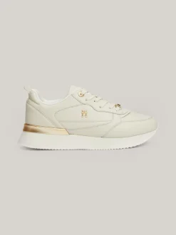 Sneakersy*Tommy Hilfiger Skórzane Buty Do Biegania Z Monogramem TH NEWSPRINT
