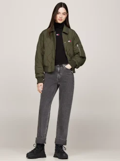 Sznurowane Botki|Botki*Tommy Hilfiger Skórzane Buty Do Kostki Na Grubej Podeszwie BLACK