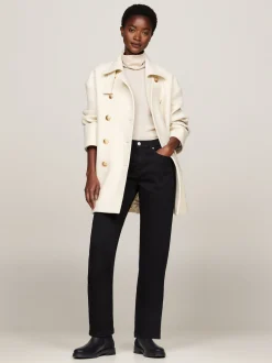 Chelsea Boots|Botki*Tommy Hilfiger Skórzane Buty Do Kostki O Mieszanej Fakturze BLACK