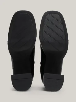 Botki Do Kostki|Botki*Tommy Hilfiger Skórzane Buty Do Kostki Z Monogramem TH BLACK