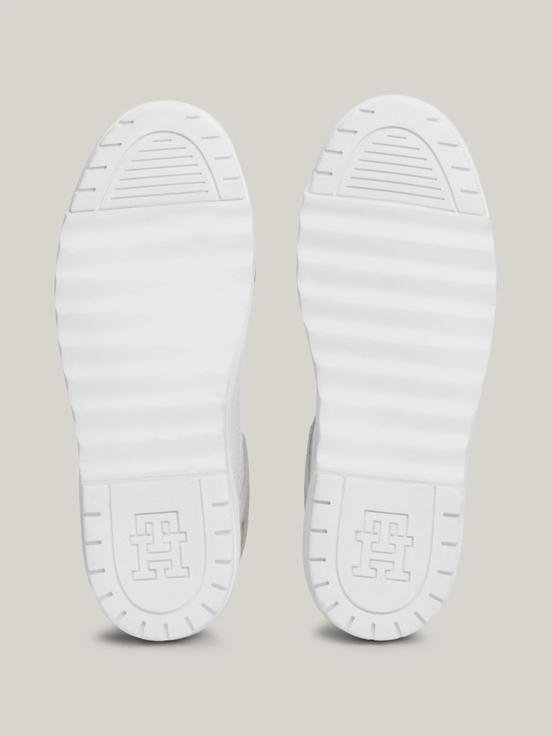 Sneakersy*Tommy Hilfiger Skórzane Buty Do Koszykówki WHITE
