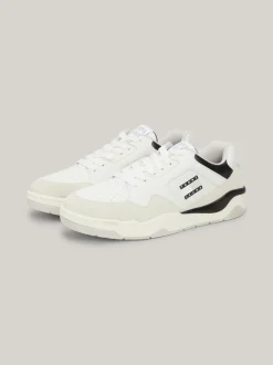 Sneakersy*Tommy Hilfiger Skórzane Buty Koszykarskie BLACK