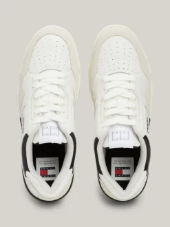Sneakersy*Tommy Hilfiger Skórzane Buty Koszykarskie BLACK