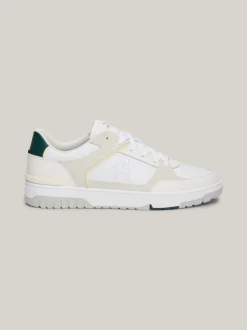 White Trainers|Sneakersy*Tommy Hilfiger Skórzane Buty Sportowe WHITE