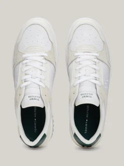 White Trainers|Sneakersy*Tommy Hilfiger Skórzane Buty Sportowe WHITE