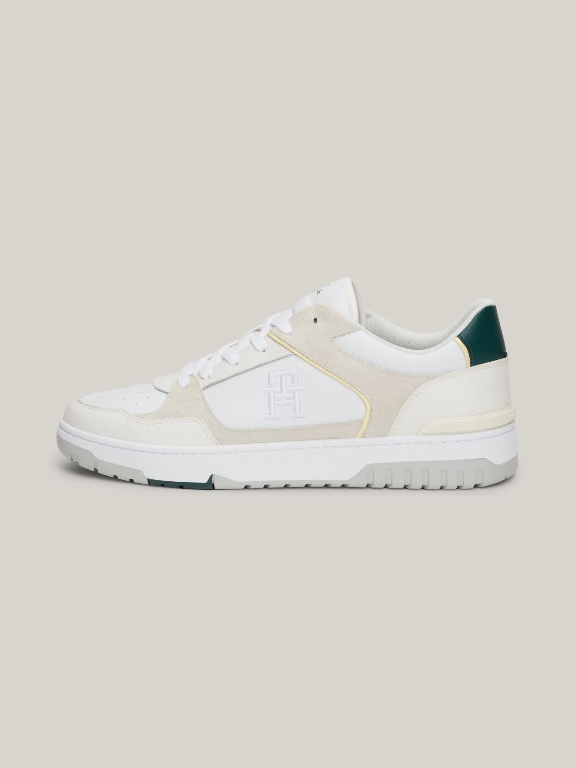 White Trainers|Sneakersy*Tommy Hilfiger Skórzane Buty Sportowe WHITE