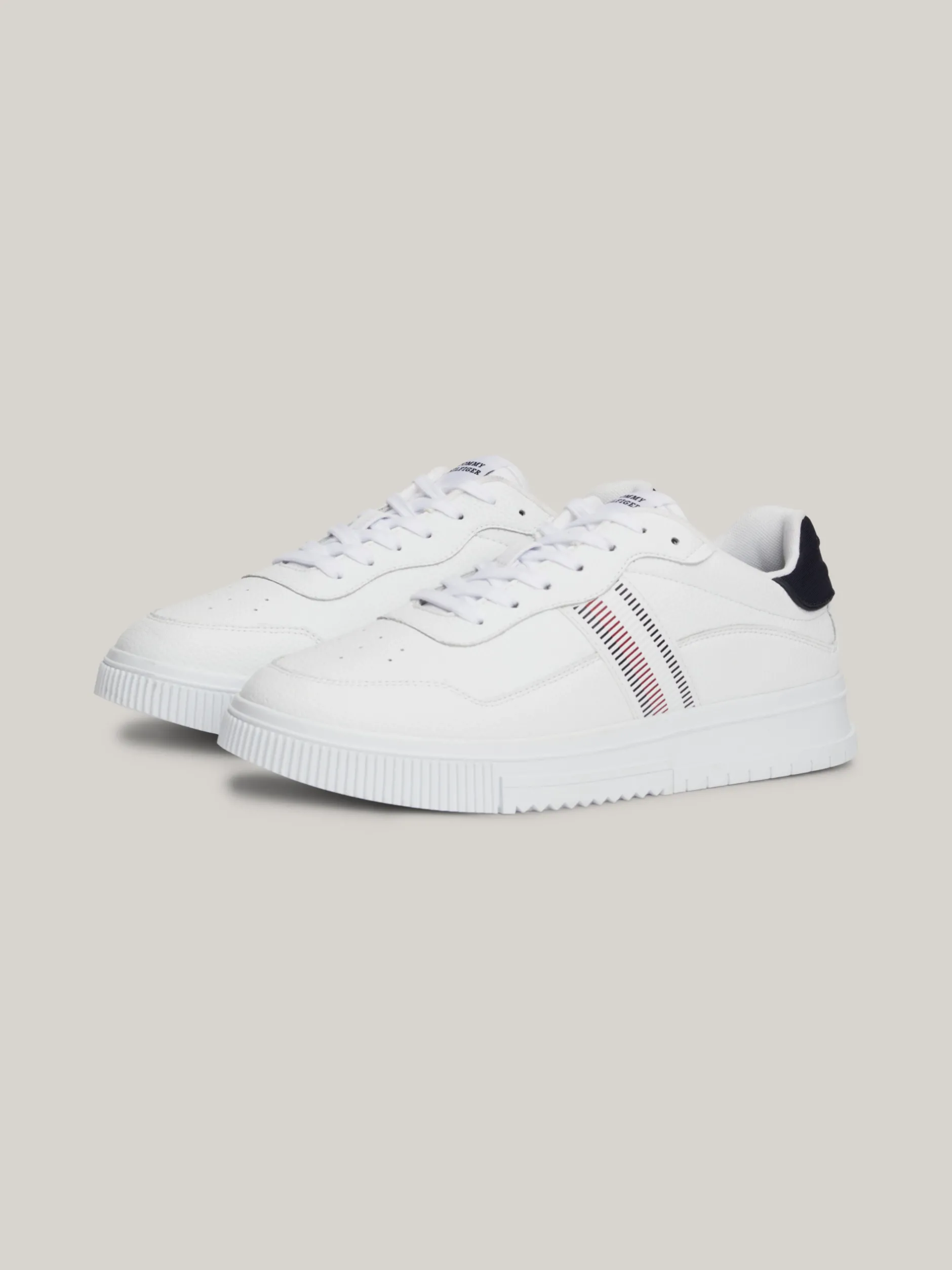 White Trainers|Sneakersy*Tommy Hilfiger Skórzane Buty Sportowe WHITE