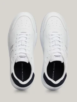 White Trainers|Sneakersy*Tommy Hilfiger Skórzane Buty Sportowe WHITE
