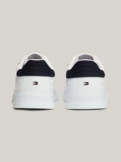 White Trainers|Sneakersy*Tommy Hilfiger Skórzane Buty Sportowe WHITE