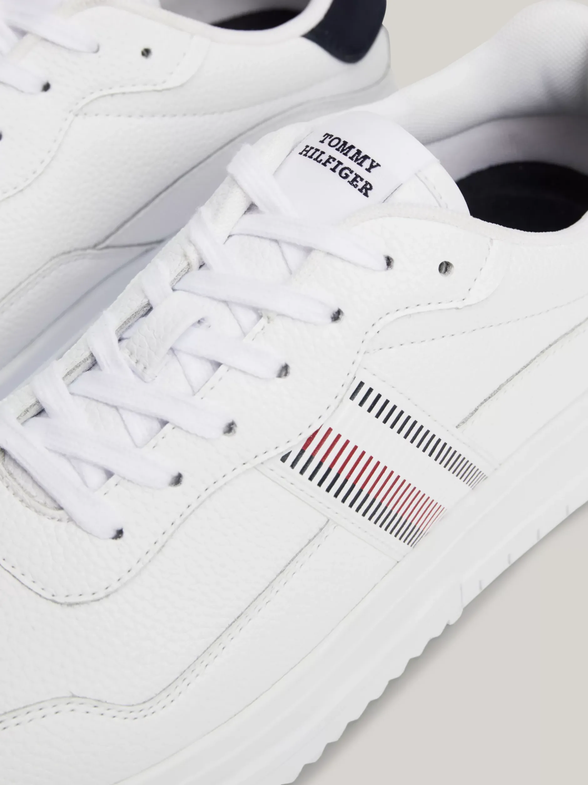 White Trainers|Sneakersy*Tommy Hilfiger Skórzane Buty Sportowe WHITE