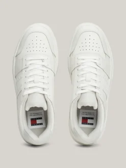 Sneakersy*Tommy Hilfiger Skórzane Buty Sportowe Brooklyn Na Platformie STRATUS GREY