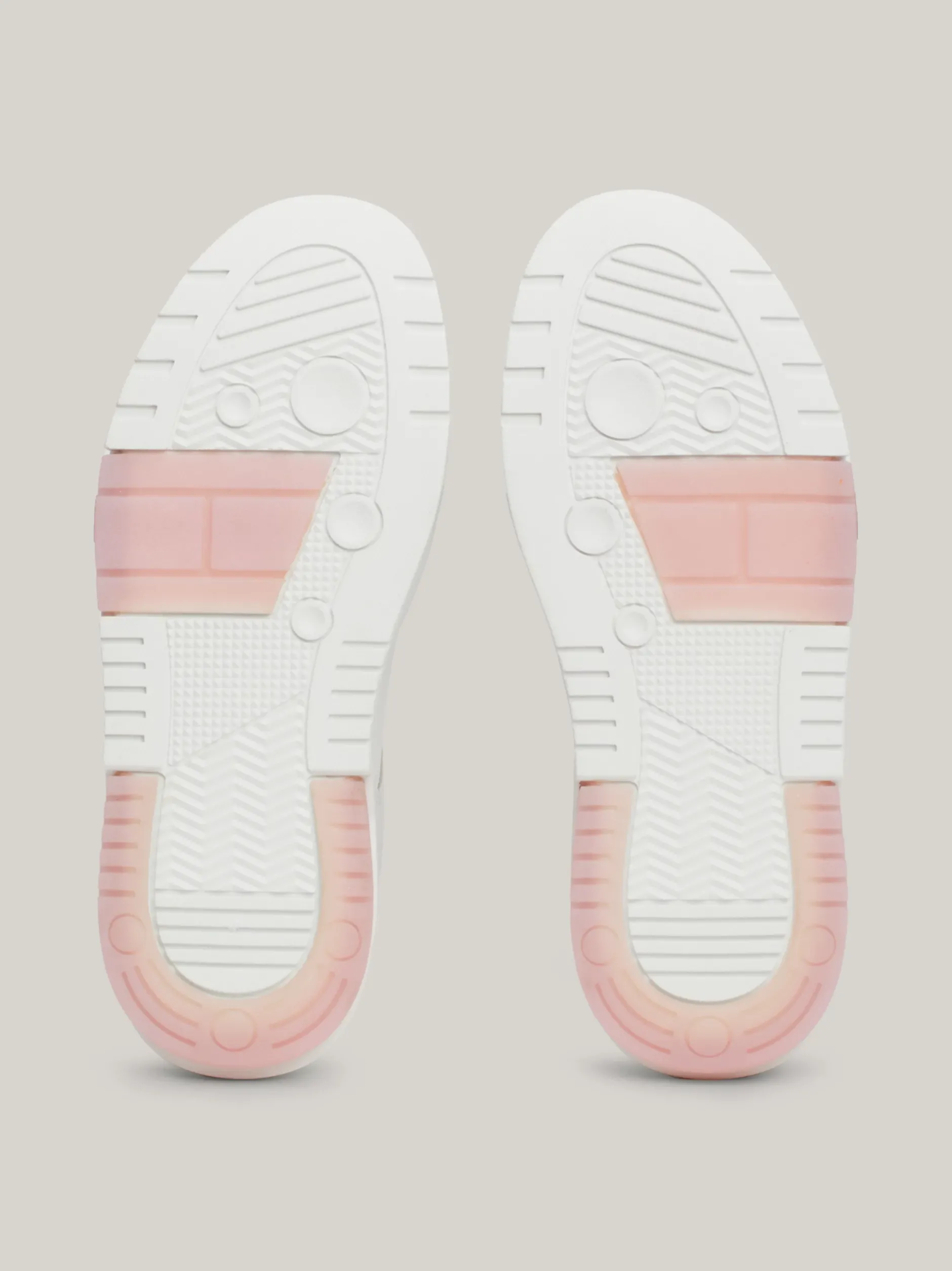 Sneakersy*Tommy Hilfiger Skórzane Buty Sportowe Brooklyn Na Platformie MISTY PINK