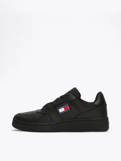 Sneakersy*Tommy Hilfiger Skórzane Buty Sportowe Do Koszykówki BLACK