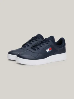 Sneakersy*Tommy Hilfiger Skórzane Buty Sportowe Do Koszykówki DARK NIGHT NAVY
