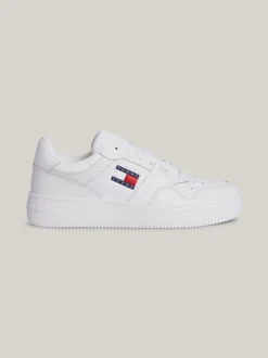 White Trainers|Sneakersy*Tommy Hilfiger Skórzane Buty Sportowe Do Koszykówki WHITE
