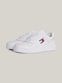 White Trainers|Sneakersy*Tommy Hilfiger Skórzane Buty Sportowe Do Koszykówki WHITE