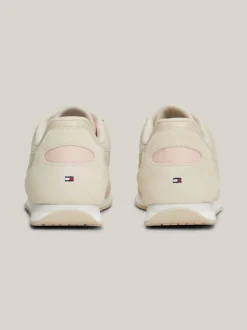 Sneakersy*Tommy Hilfiger Skórzane Buty Sportowe Do Biegania Heritage CLASSIC BEIGE