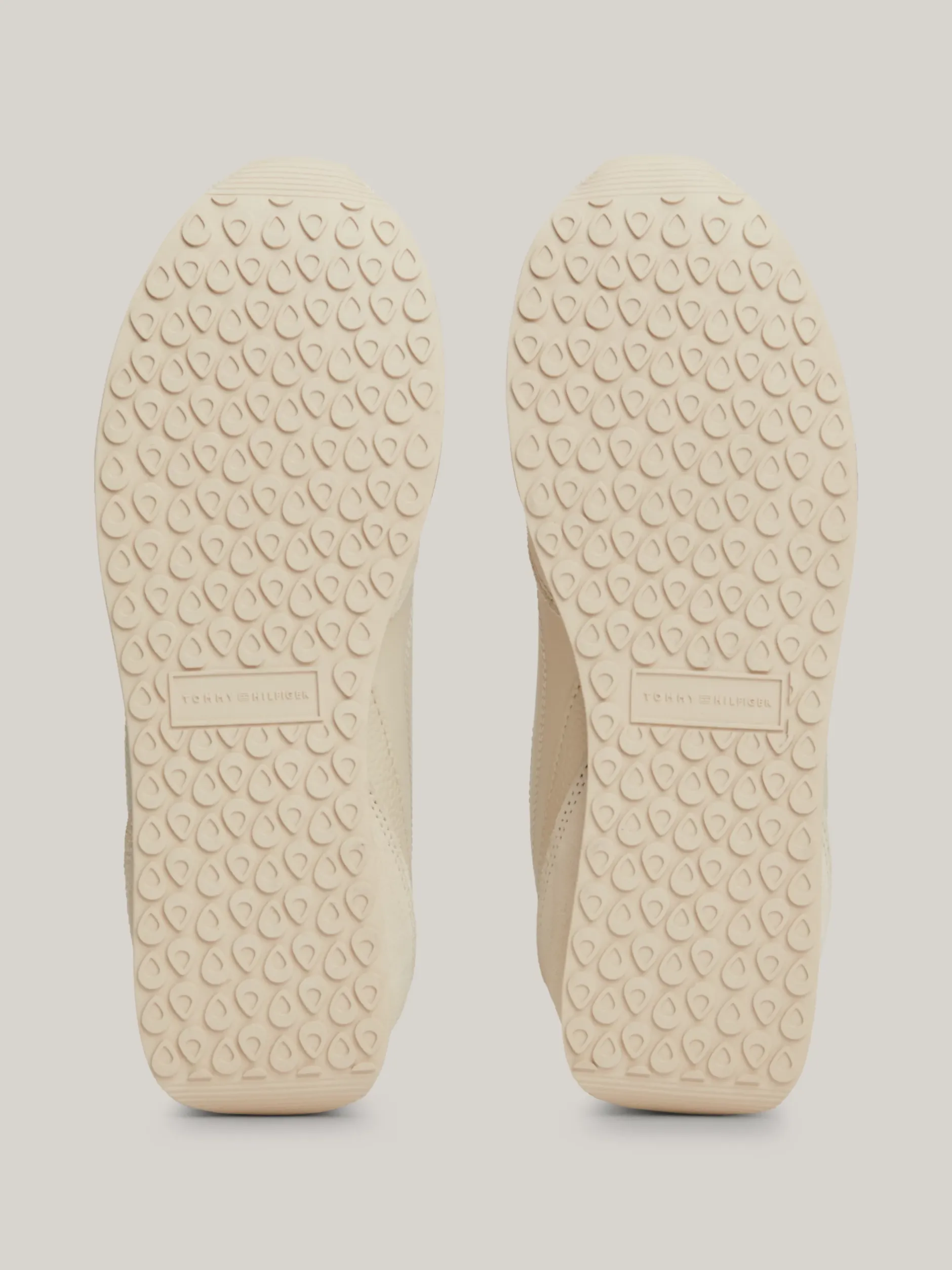 Sneakersy*Tommy Hilfiger Skórzane Buty Sportowe Do Biegania Heritage CLASSIC BEIGE