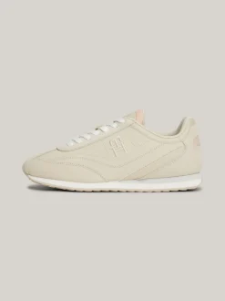 Sneakersy*Tommy Hilfiger Skórzane Buty Sportowe Do Biegania Heritage CLASSIC BEIGE