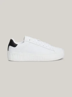 White Trainers|Sneakersy*Tommy Hilfiger Skórzane Buty Sportowe Essential WHITE