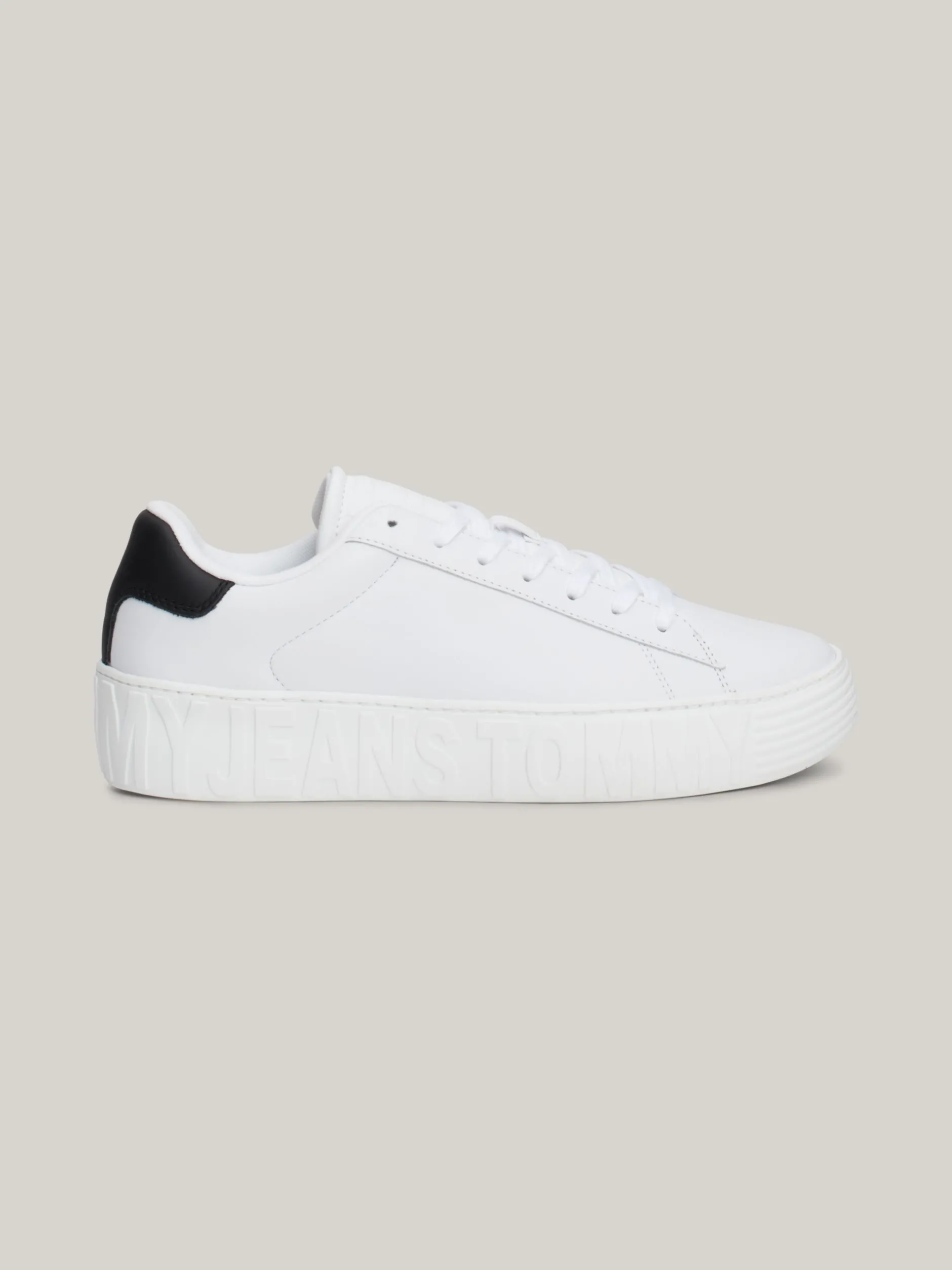 White Trainers|Sneakersy*Tommy Hilfiger Skórzane Buty Sportowe Essential WHITE