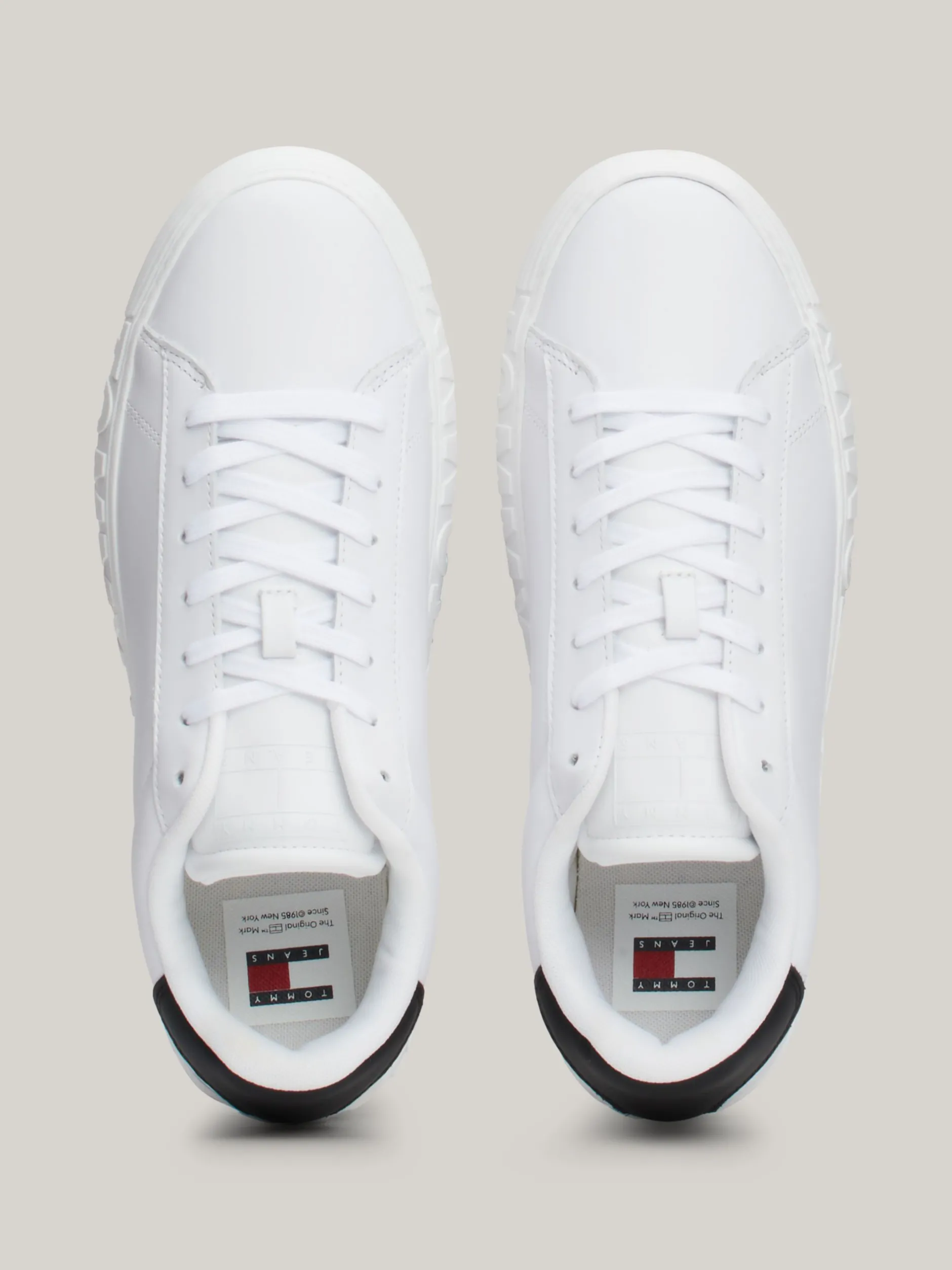 White Trainers|Sneakersy*Tommy Hilfiger Skórzane Buty Sportowe Essential WHITE