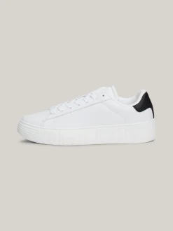 White Trainers|Sneakersy*Tommy Hilfiger Skórzane Buty Sportowe Essential WHITE