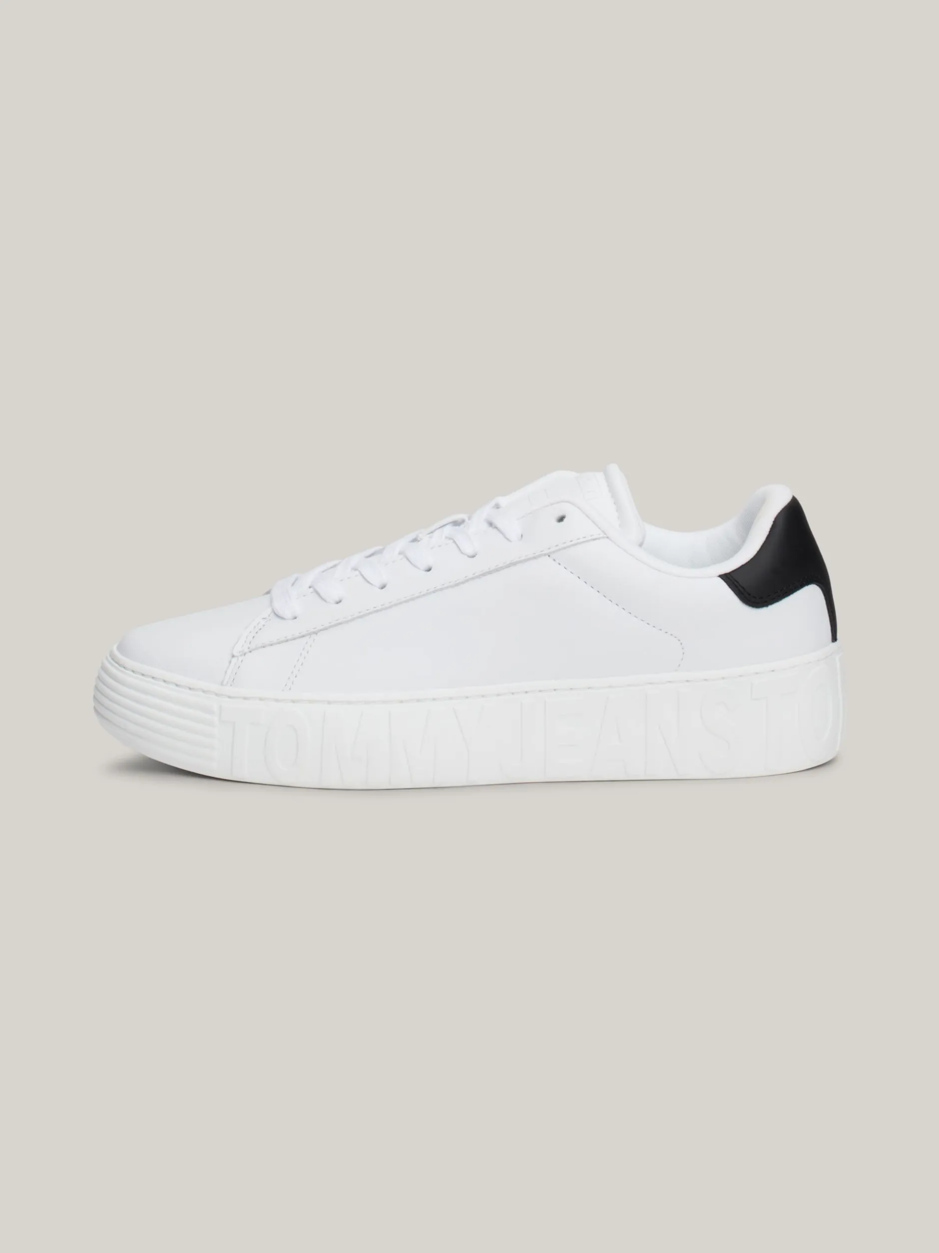 White Trainers|Sneakersy*Tommy Hilfiger Skórzane Buty Sportowe Essential WHITE