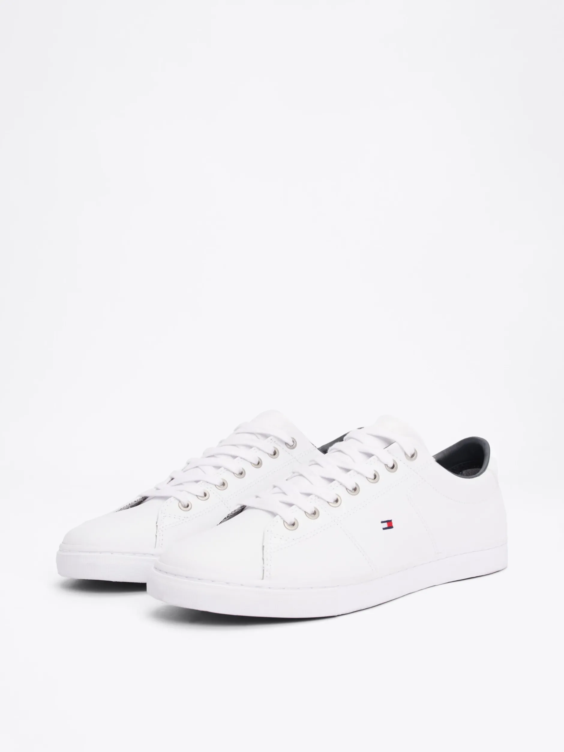 White Trainers|Sneakersy*Tommy Hilfiger Skórzane Buty Sportowe Essential WHITE