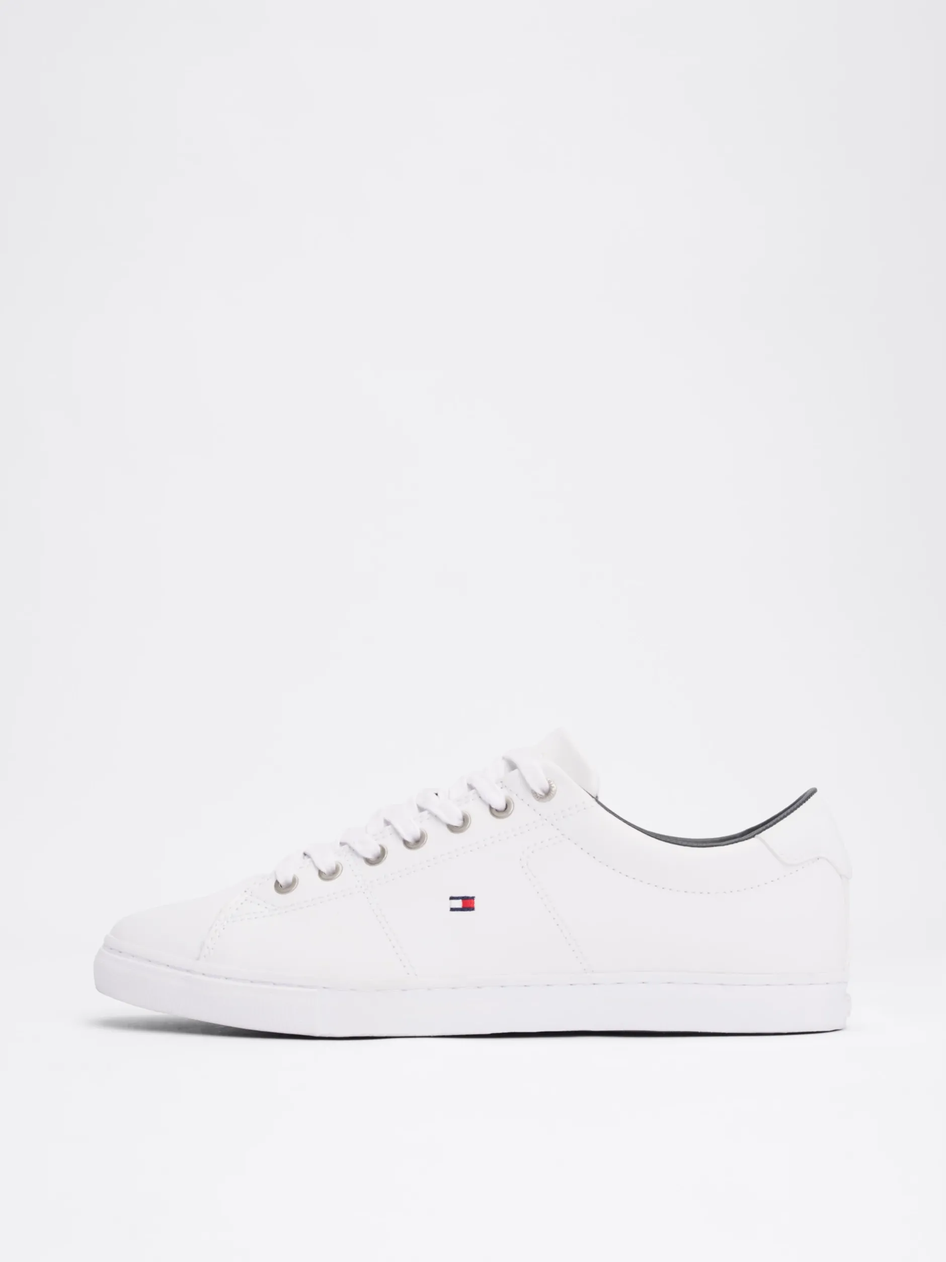 White Trainers|Sneakersy*Tommy Hilfiger Skórzane Buty Sportowe Essential WHITE
