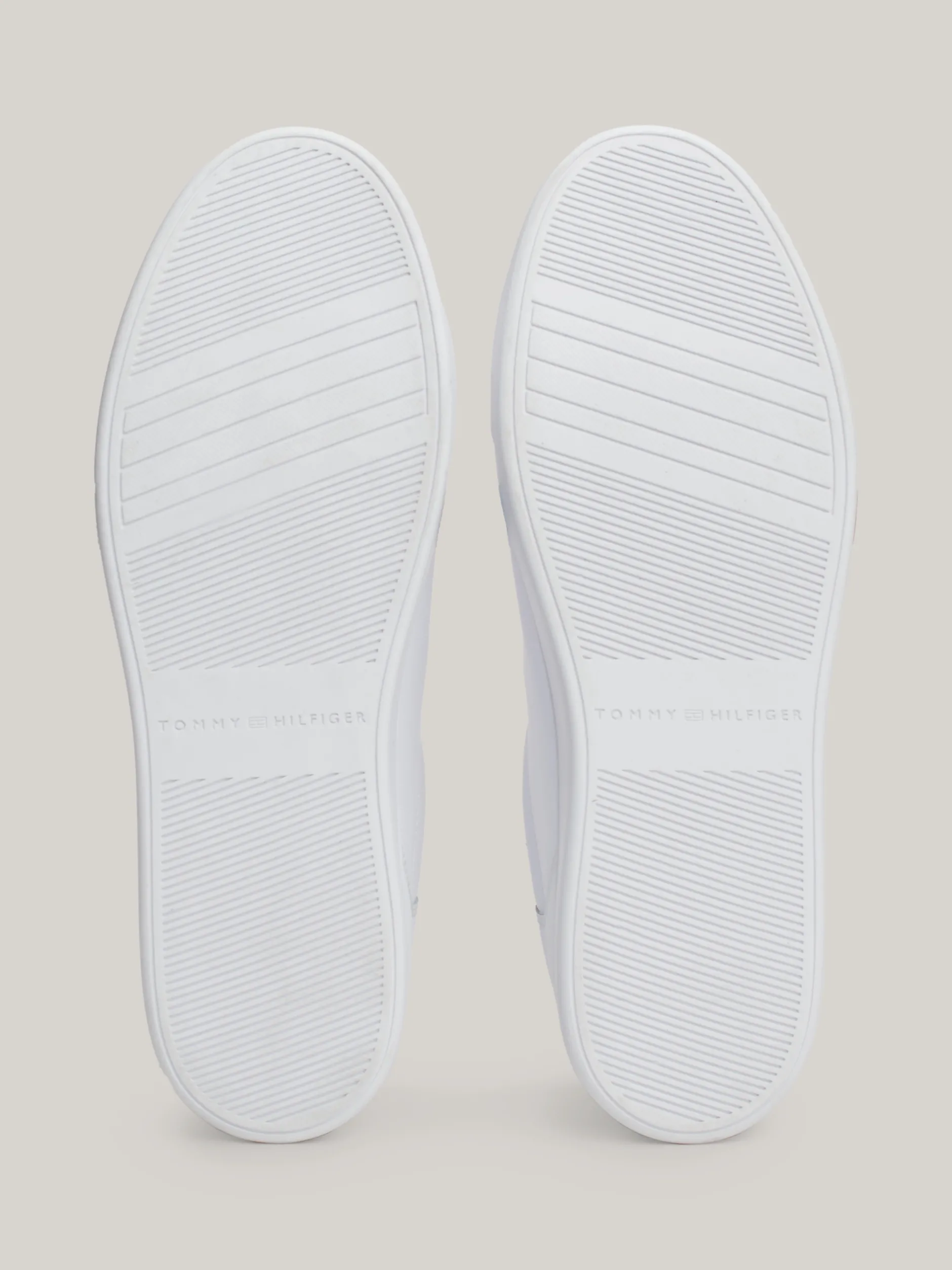 Sneakersy*Tommy Hilfiger Skórzane Buty Sportowe Essential WHITE