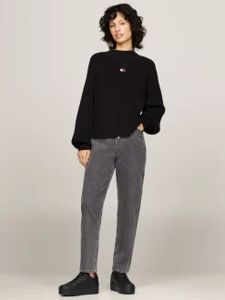 Sneakersy*Tommy Hilfiger Skórzane Buty Sportowe Na Platformie BLACK