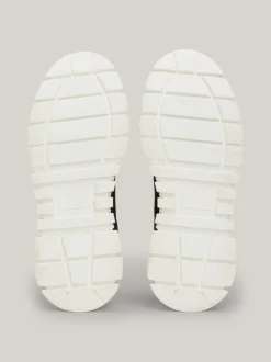 Sneakersy*Tommy Hilfiger Skórzane Buty Sportowe Na Platformie BLACK