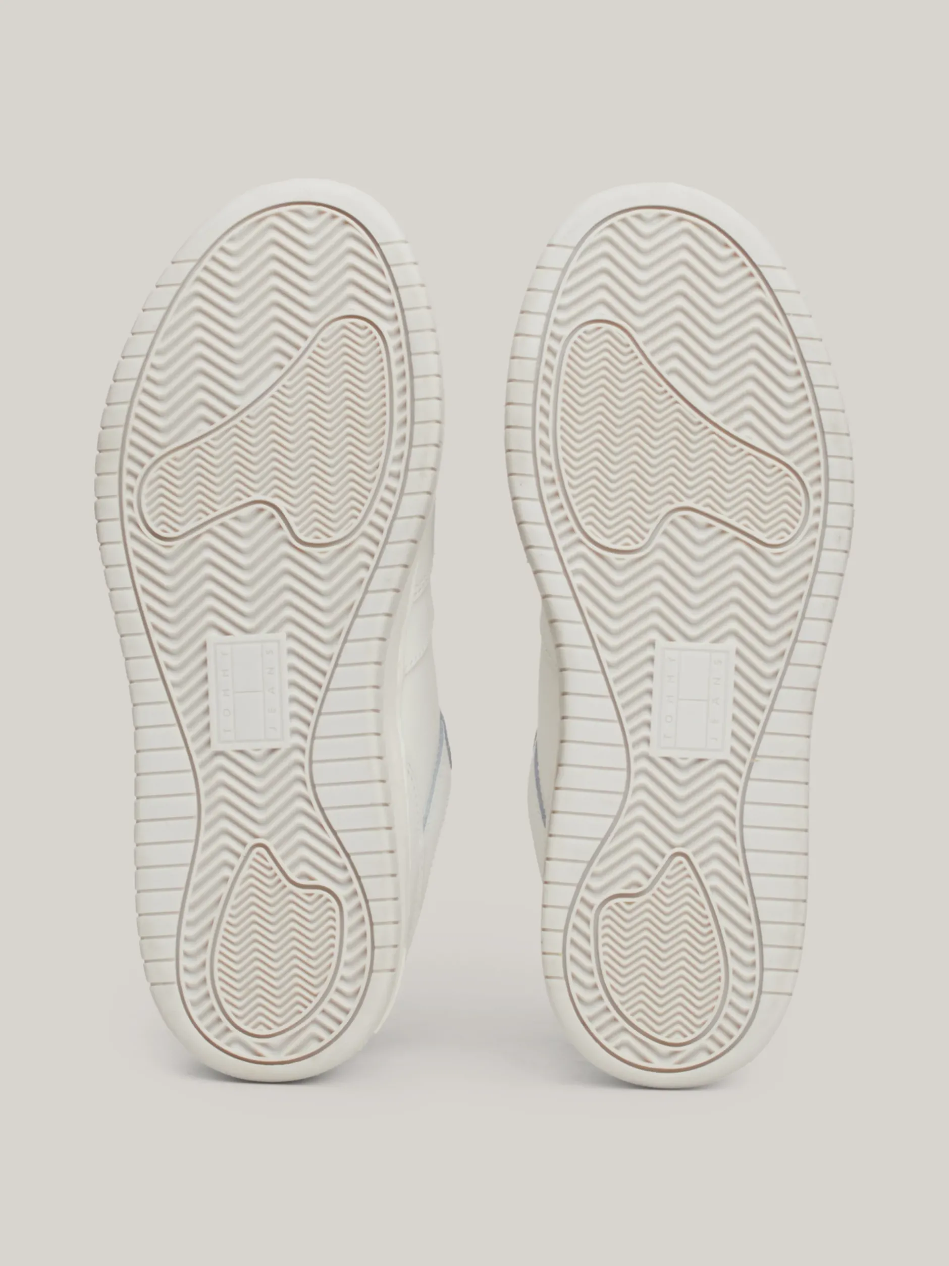 Sneakersy*Tommy Hilfiger Skórzane Buty Sportowe Na Platformie ECRU / METALLIC WARMSTONE
