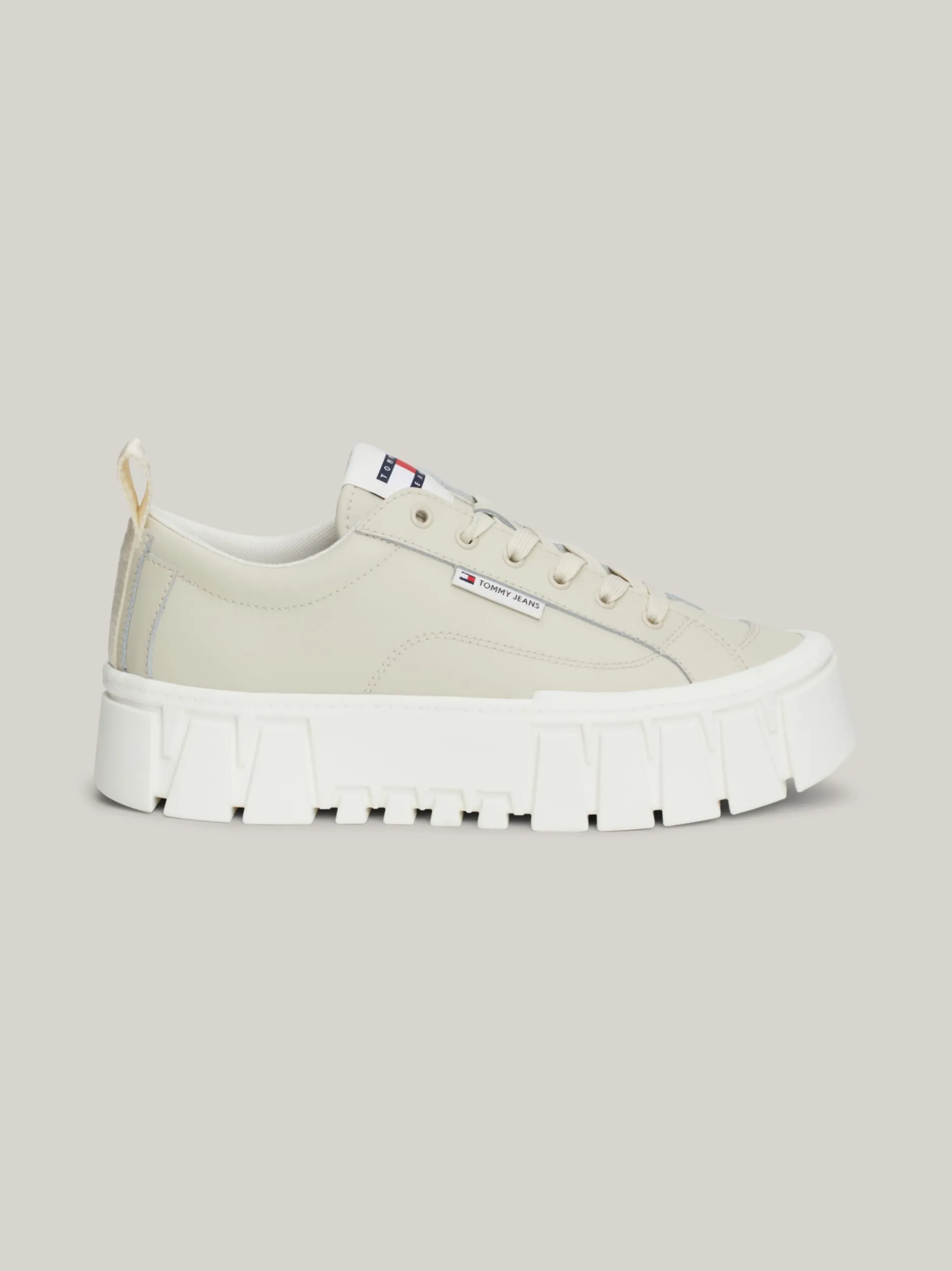 Sneakersy*Tommy Hilfiger Skórzane Buty Sportowe Na Platformie NEWSPRINT