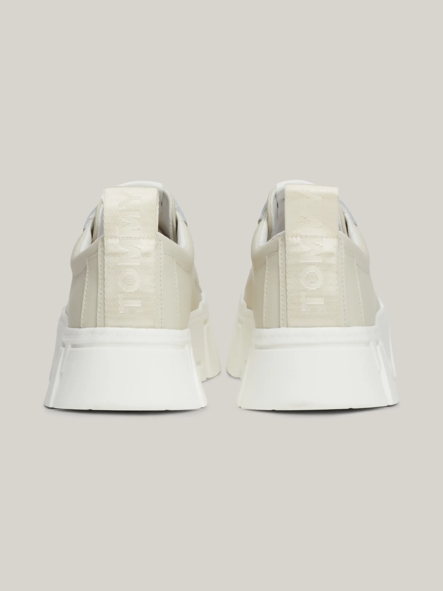 Sneakersy*Tommy Hilfiger Skórzane Buty Sportowe Na Platformie NEWSPRINT