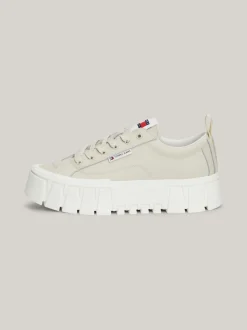 Sneakersy*Tommy Hilfiger Skórzane Buty Sportowe Na Platformie NEWSPRINT