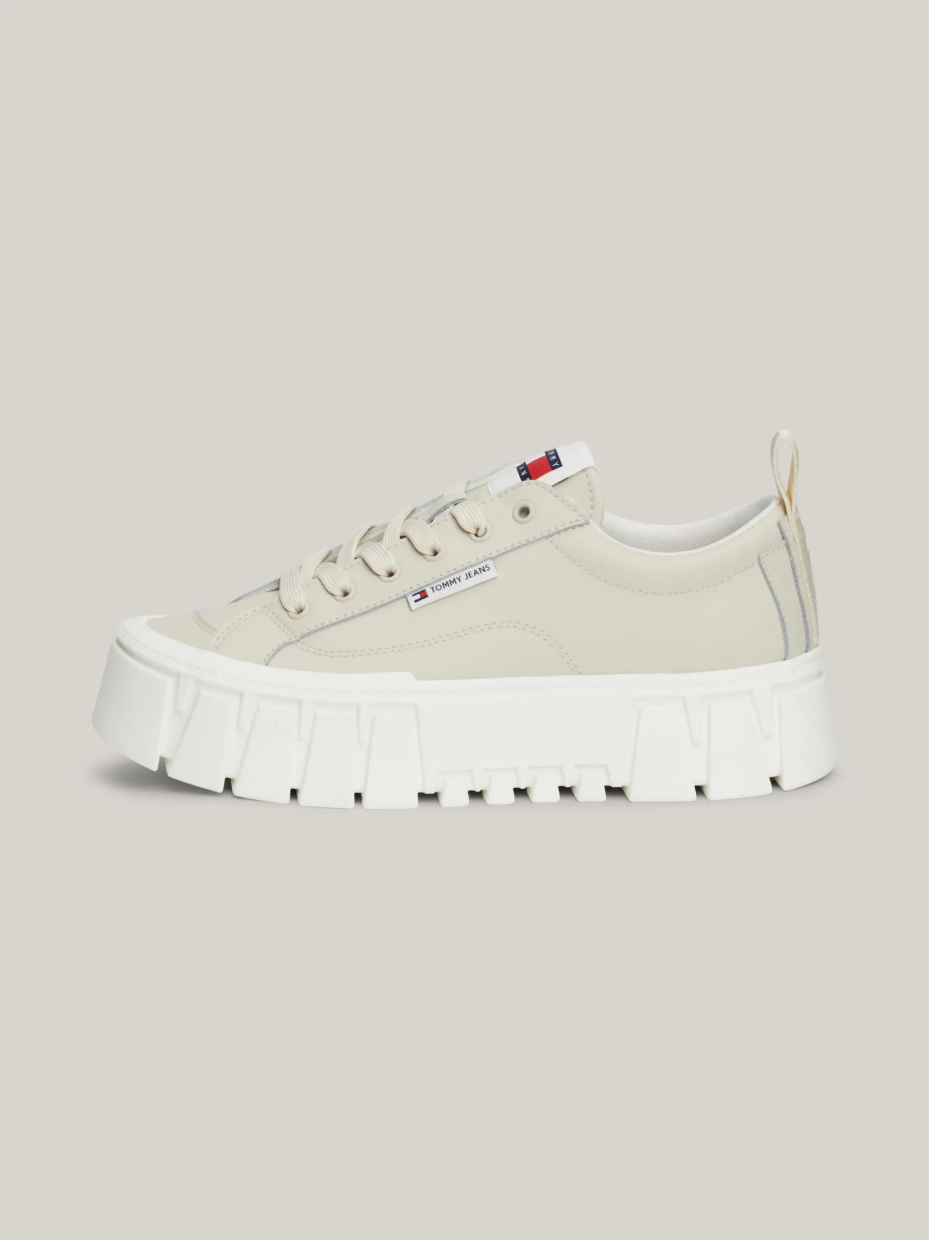 Sneakersy*Tommy Hilfiger Skórzane Buty Sportowe Na Platformie NEWSPRINT