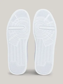 White Trainers|Sneakersy*Tommy Hilfiger Skórzane Buty Sportowe Na Grubej Podeszwie WHITE/ DESERT SKY