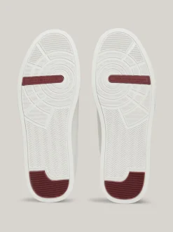 White Trainers|Sneakersy*Tommy Hilfiger Skórzane Buty Sportowe Na Grubej Podeszwie ECRU