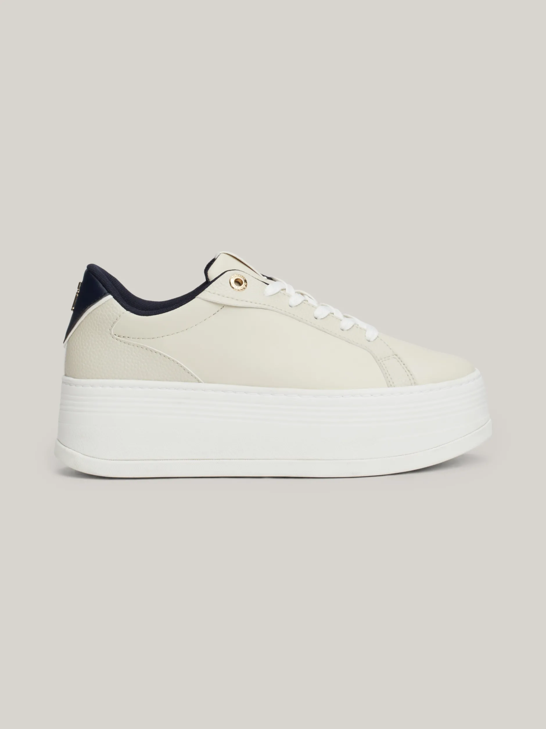 Sneakersy*Tommy Hilfiger Skórzane Buty Sportowe Na Platformie NEWSPRINT