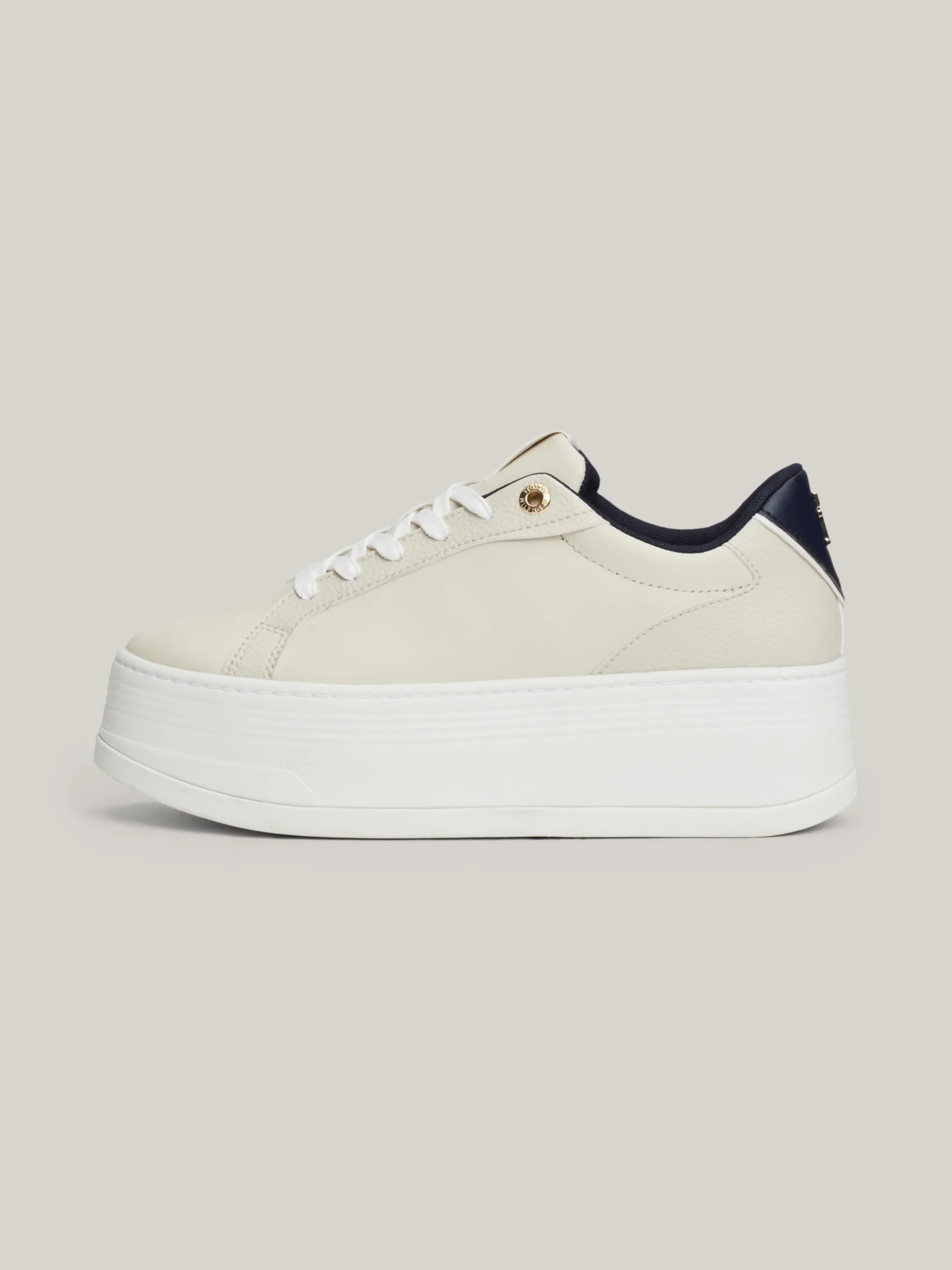 Sneakersy*Tommy Hilfiger Skórzane Buty Sportowe Na Platformie NEWSPRINT