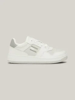 Sneakersy*Tommy Hilfiger Skórzane Buty Sportowe Retro STRATUS GREY