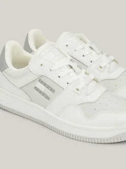 Sneakersy*Tommy Hilfiger Skórzane Buty Sportowe Retro STRATUS GREY
