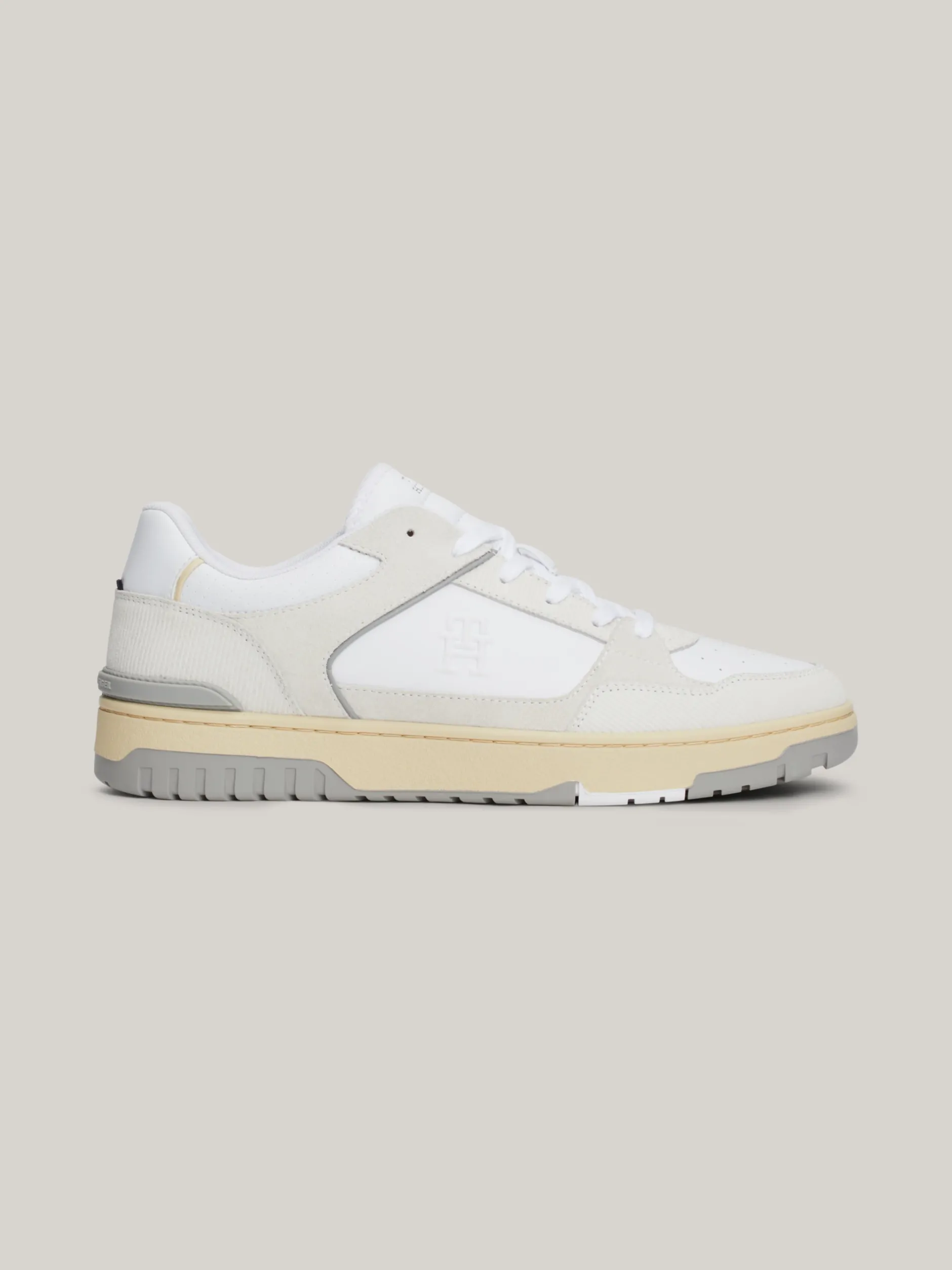 White Trainers|Sneakersy*Tommy Hilfiger Skórzane Buty Sportowe TH Monogram WHITE