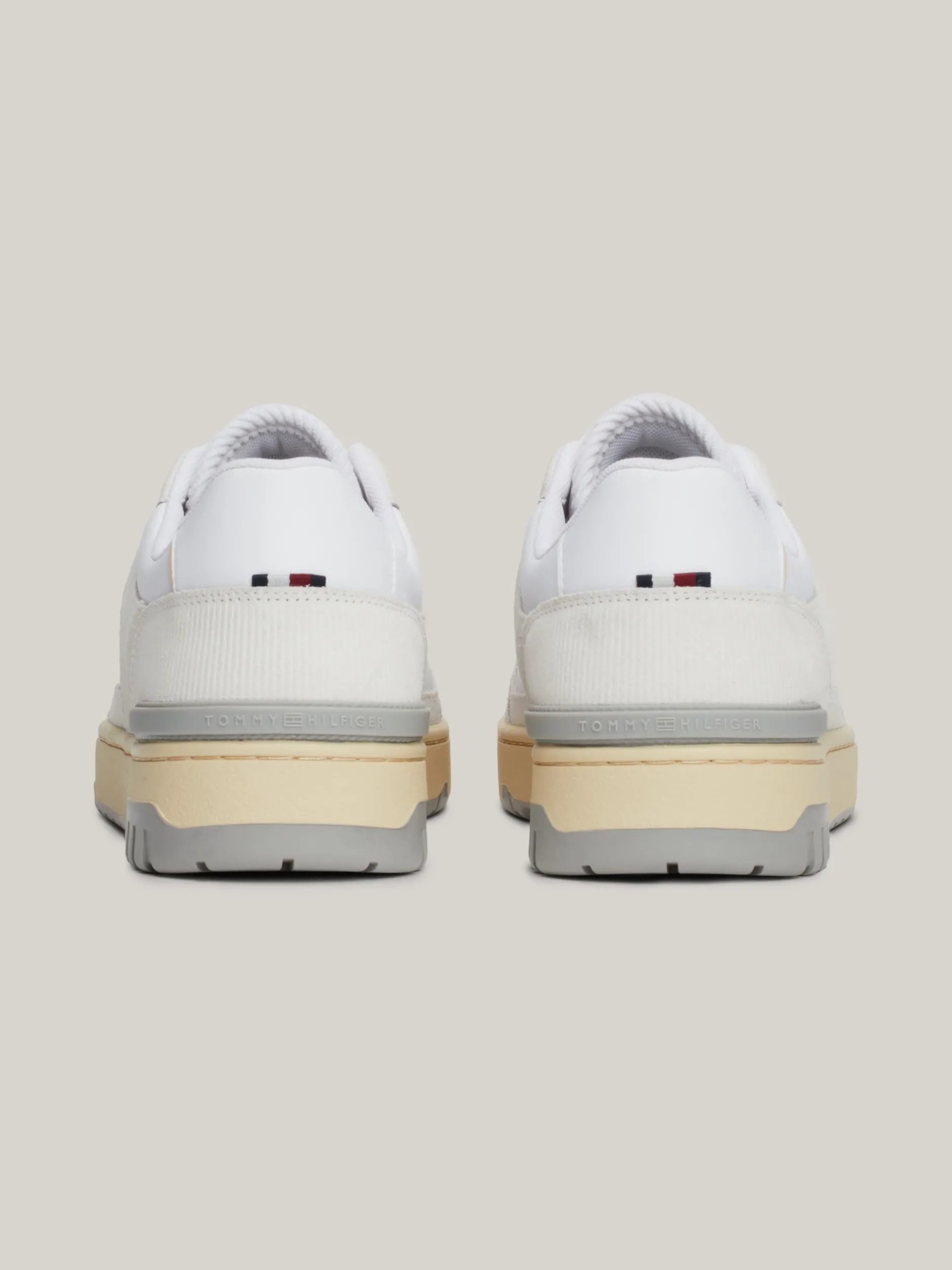 White Trainers|Sneakersy*Tommy Hilfiger Skórzane Buty Sportowe TH Monogram WHITE