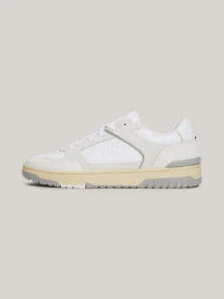 White Trainers|Sneakersy*Tommy Hilfiger Skórzane Buty Sportowe TH Monogram WHITE