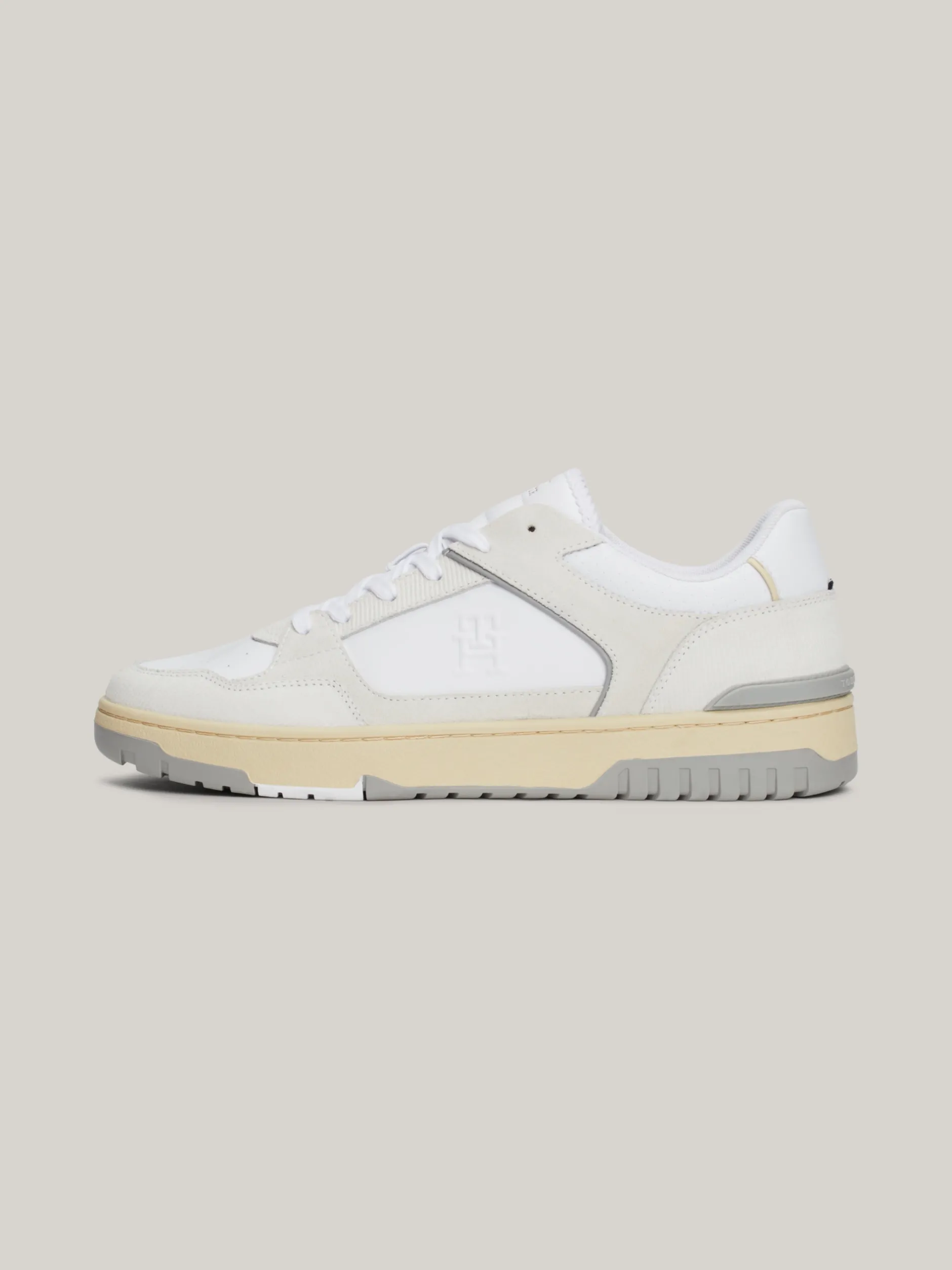 White Trainers|Sneakersy*Tommy Hilfiger Skórzane Buty Sportowe TH Monogram WHITE