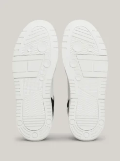 Sneakersy*Tommy Hilfiger Skórzane Buty Sportowe The Brooklyn Do Kostki BLACK