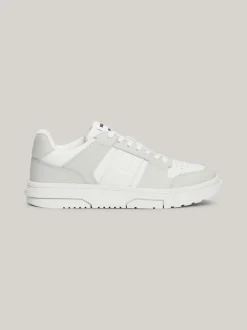 Sneakersy*Tommy Hilfiger Skórzane Buty Sportowe The Brooklyn STRATUS GREY